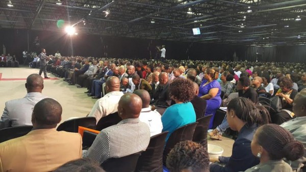 Bushiri preaching to thousands upon thousands in South Africa