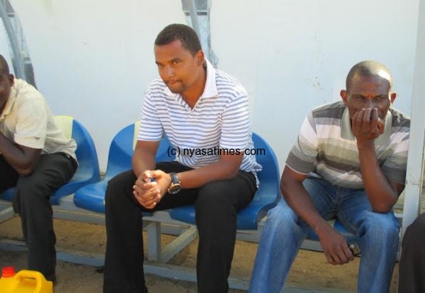 Bvumbwe United bench led by coach Bob Mpinganjira...Photo Jeromy Kadewere