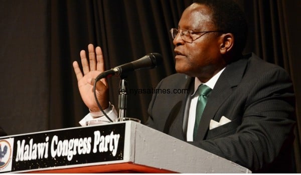 Chakwera: MCP claims his votes were stolen by DPP