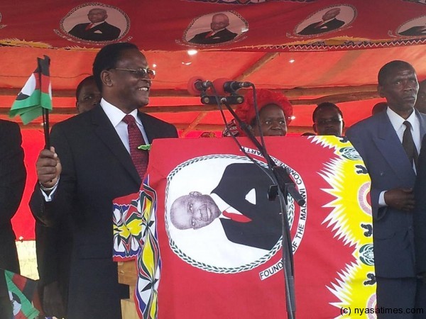 Chakwera: Addressing supporters in Mzuzu