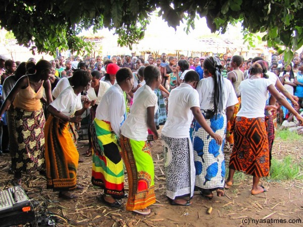 Sex workers  performing during the event