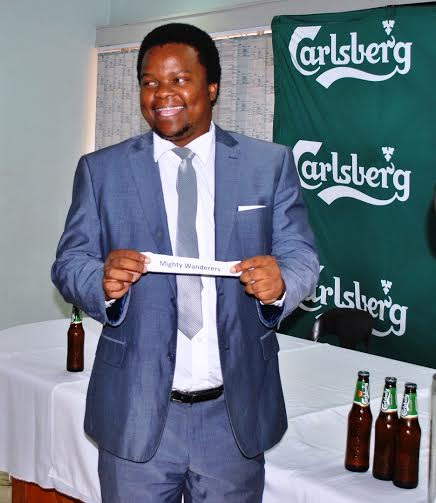 Carlsberg Malawi Senior Brands Manager Chirwa picks Wanderers...Photo Jeromy Kadewere