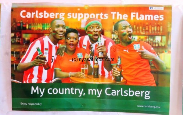 Carlsberg the official sponsor of Flames...Photo Jeromy Kadewere