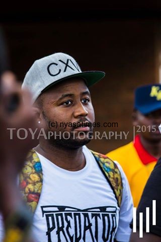 Cassper Nyovest in Malawi. Photo taken at Chileka Airport by Toya Photography.