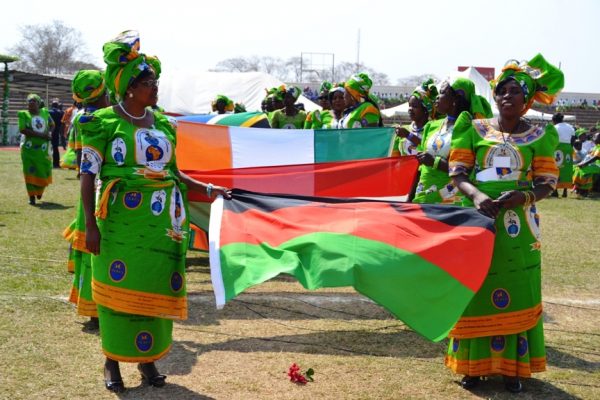 Catholic Women carry difference Flags from various countries for Africa at Civo Stadium in Lilongwe-(c) Abel Ikiloni, Mana