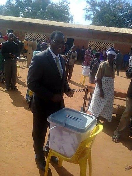 Chakkwera voting 'wisely'