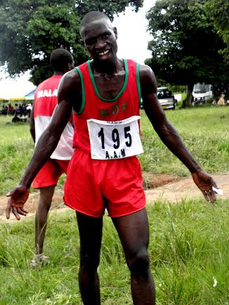 Champion of the senior men event Chancy Master poses for Nyasa Times after winning gold- Pic by Lucky Mkandawire