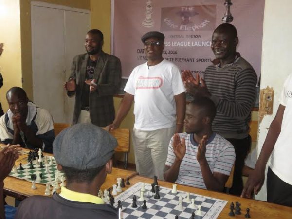 Chaponda interacting with chess players last week