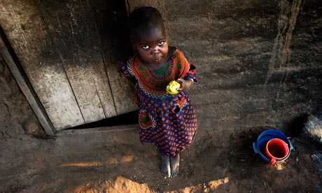 Child in impoverished Malawi