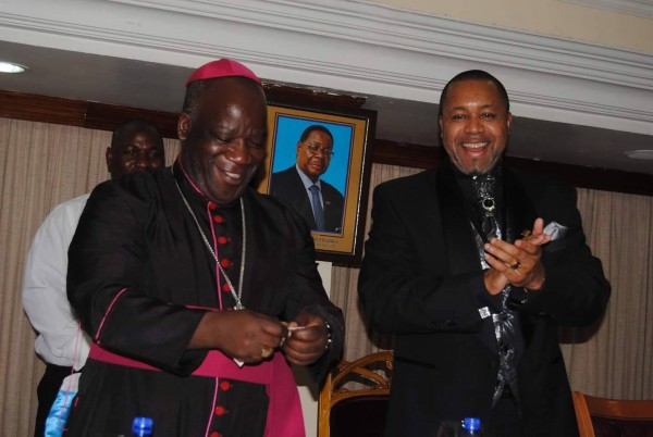 Chilima with Bishop Msusa 