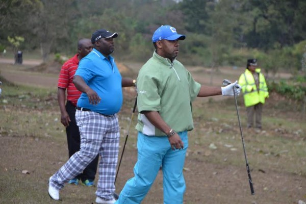 Chilima on golf course