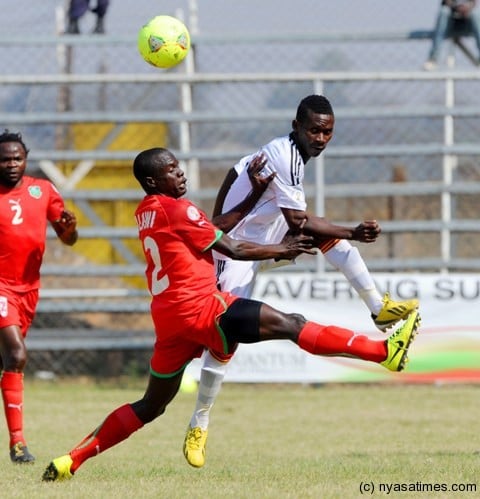 Chimango Kayira for Malawi in  last year's Cosafa action