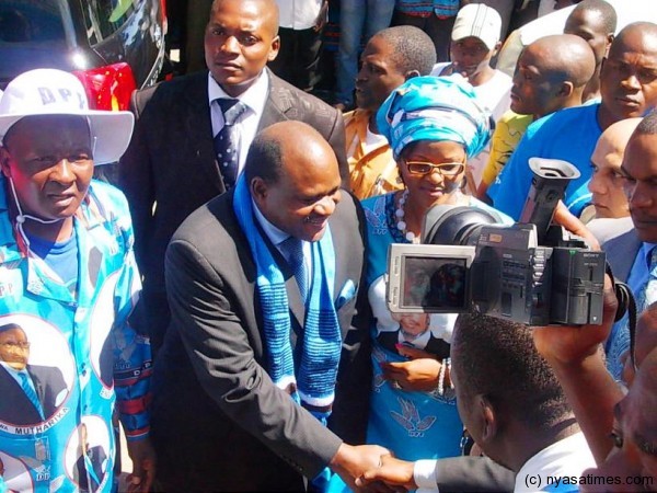 Chimunthu Banda welcomed at DPP convention.....Photo Jeromy Kadewere