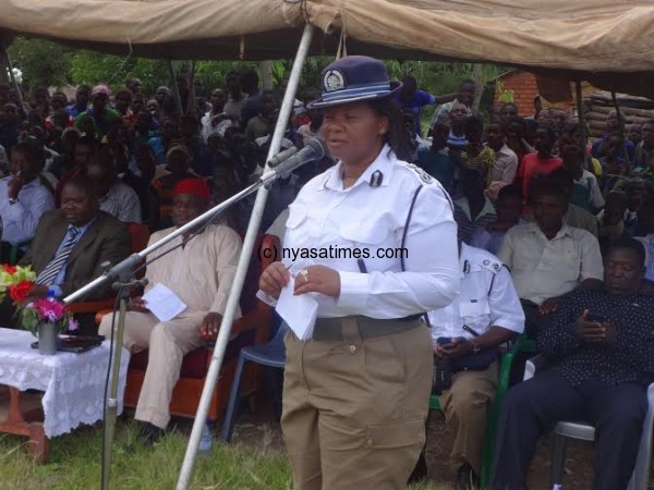 Chingadzi- Addressing the gathering during the launch.