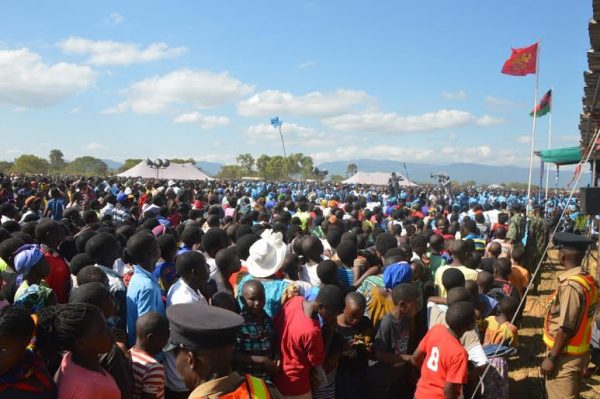 Chitipa crowds at DPP political rally addressed by Mutharika