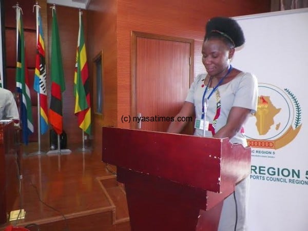 Chiumia giving the key note address during the meeting