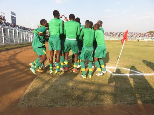 Civo players celebrate the second goal.