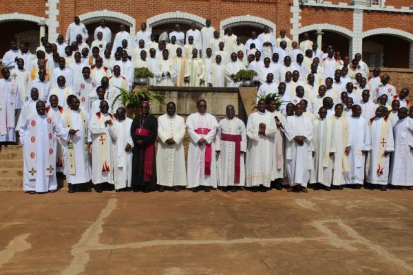 Clergy at their meeting ,-Picture by Fr. Vincent Mwakhwawa