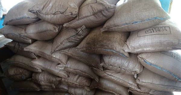 Confiscated Bags of Indian Hemp