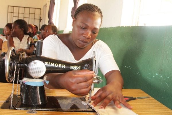 Courses like these will also be offered through DAPP Mobile - Woman in Tailoring Class