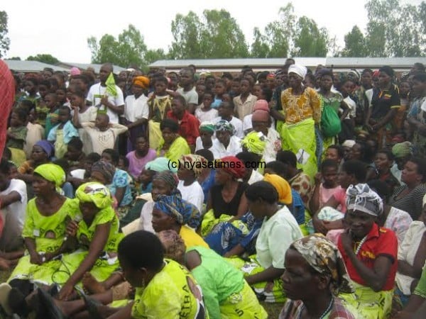 Cross section of party supporters who attended the rally.