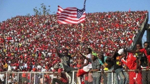 Crown pullers, the peoples team ; Bullets supporters -Photo by Jeromy Kadewere, Nyasa Times
