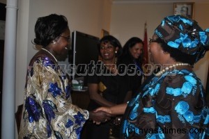 President Joyce Banda with the delegation