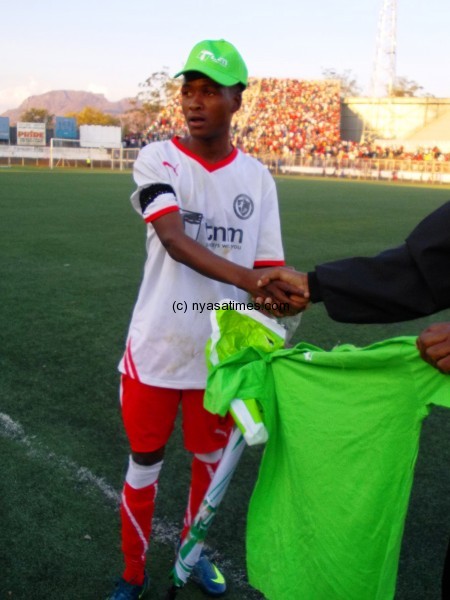 Dalitso Sailesi was chosen man of the  match.....Photo Jeromy Kadewere