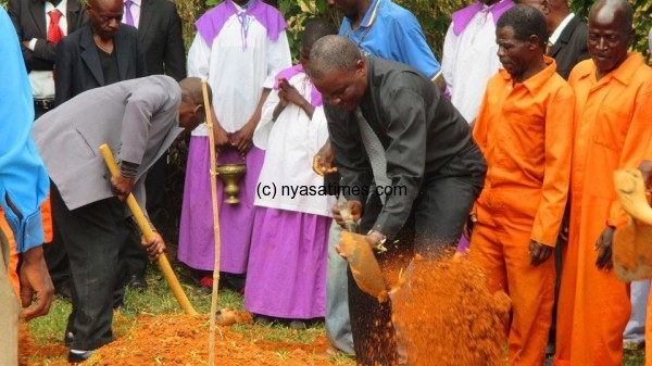 National Intelligence Bureau boss Nicholous Dausi during the burial.-Photo by Jeromy Kadewere, Nyasa Times