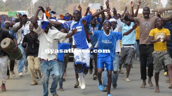 Dedza  supporters welcomed Wanderers in a jovial mood
