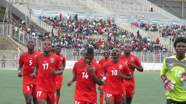 Defeated Malawi U-20 side.-Photo by Mphatso Nkhoma, Nyasa Times