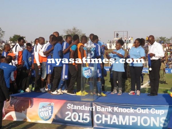 Dejected- Nomads receive their silver medals, Pic Alex Mwazalumo