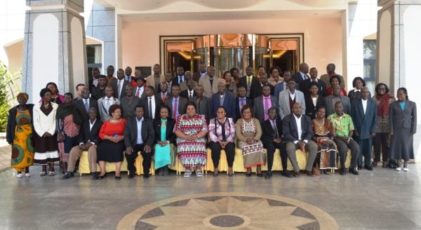 Dissemination of gender related laws and bylaws mapping report workshop paricipants group photograph (C)Stanley Makuti