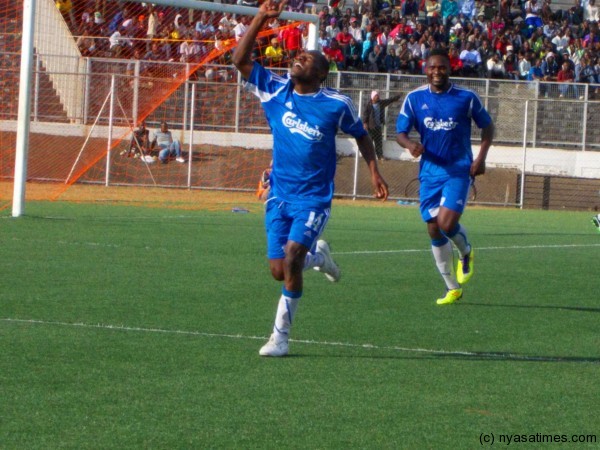 Diverson Chilemba celebrating his goal......Photo Jeromy Kadewere