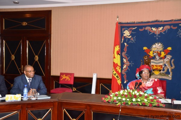 Dr. Kalyalya and Dr. Joyce Banda in discussion