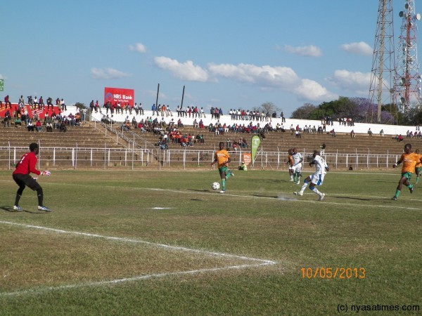 Eagles' John Banda scores against Epac, Pic Leonard Sharra