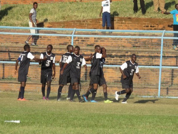 Eagles celebrate the equaliser.