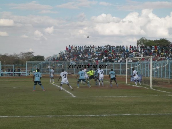 Eagles' goal under siege, Pic Alex Mwazalumo
