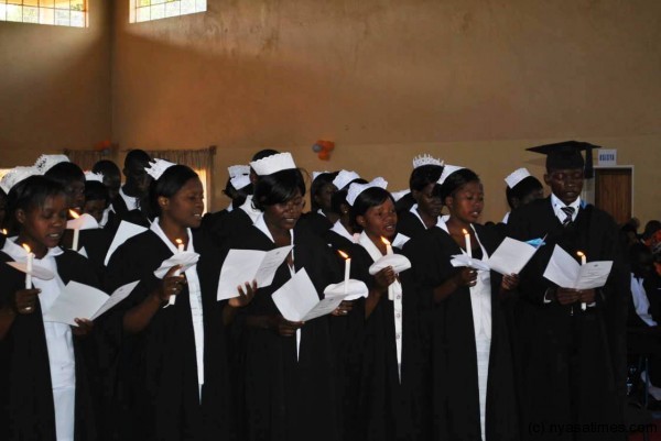 Ekwendeni College of Nursing graduating students, Pic by McCarthy Mwalwimba -MANA