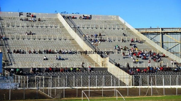 Empty seats during the game....Photo Jeromy Kadewere