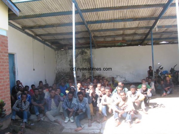 Ethiopians at Karonga police station