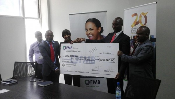 FMB gives cheque to Misa- Malawi