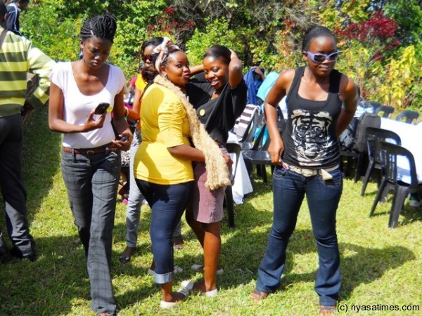 Reporters  having a good moment...Photo Jeromy Kadewere