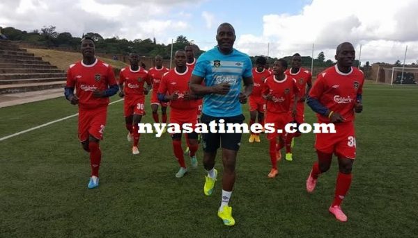 Flames Team Manager Clement Kafwafwa lead training
