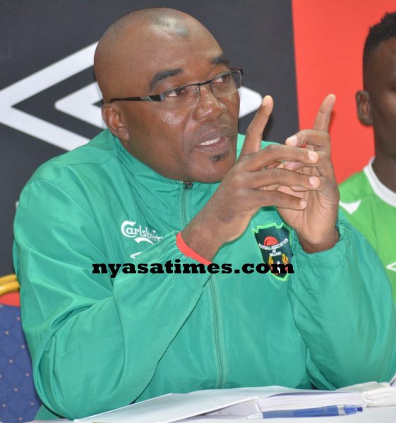 Flames coach Ramadan during the press conference...Photo Jeromy Kadewere