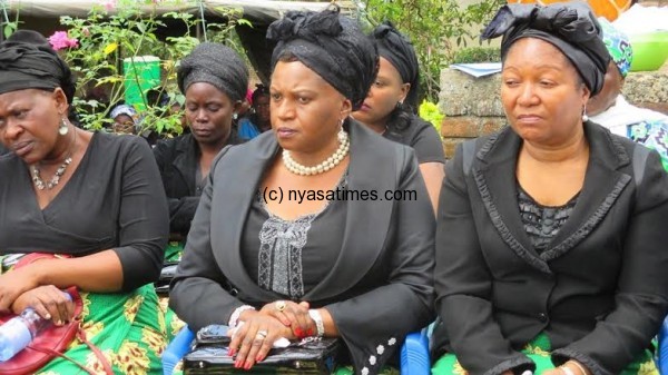 Former First Lady Calister Mutharika came to pay her last respect to a long time friend.....Photo Jeromy Kadewere