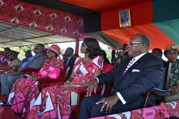 Former President Dr.Bakili Muluzi (right) in attendance to the elevation of Ngolongoliwa.Pic Francis Mphweya-MANA.