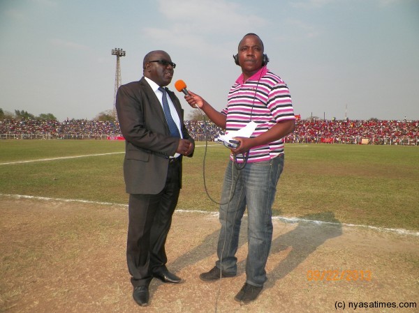 Former Sports Minister Simon Vuwa Kaunda grants ZBS an interview before the final, Pic Leonard Sharra