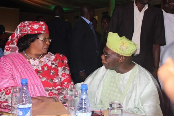 Former presidents of Malawi and Nigeria, Joyce Banda and Obassanjo