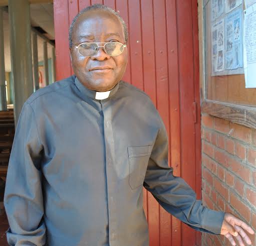 Fr Benito Masuwa clocks 40 years  in priesthood.-Photo Jeromy Kadewere.